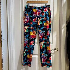 🌺 Hreski Tropical Floral Golf Pants Size 32